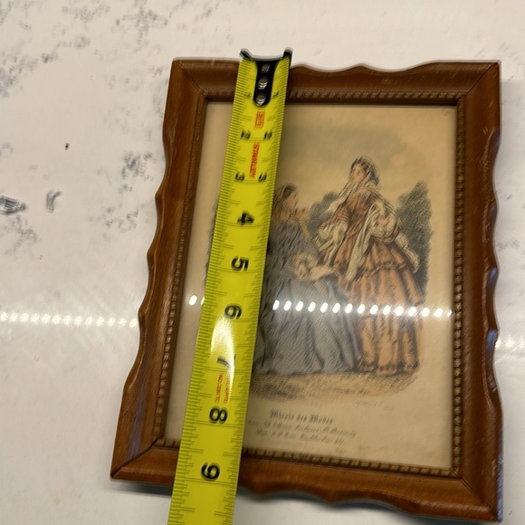Vintage Framed "Miroir des Modes" Lithograph - Picture 6 of 10